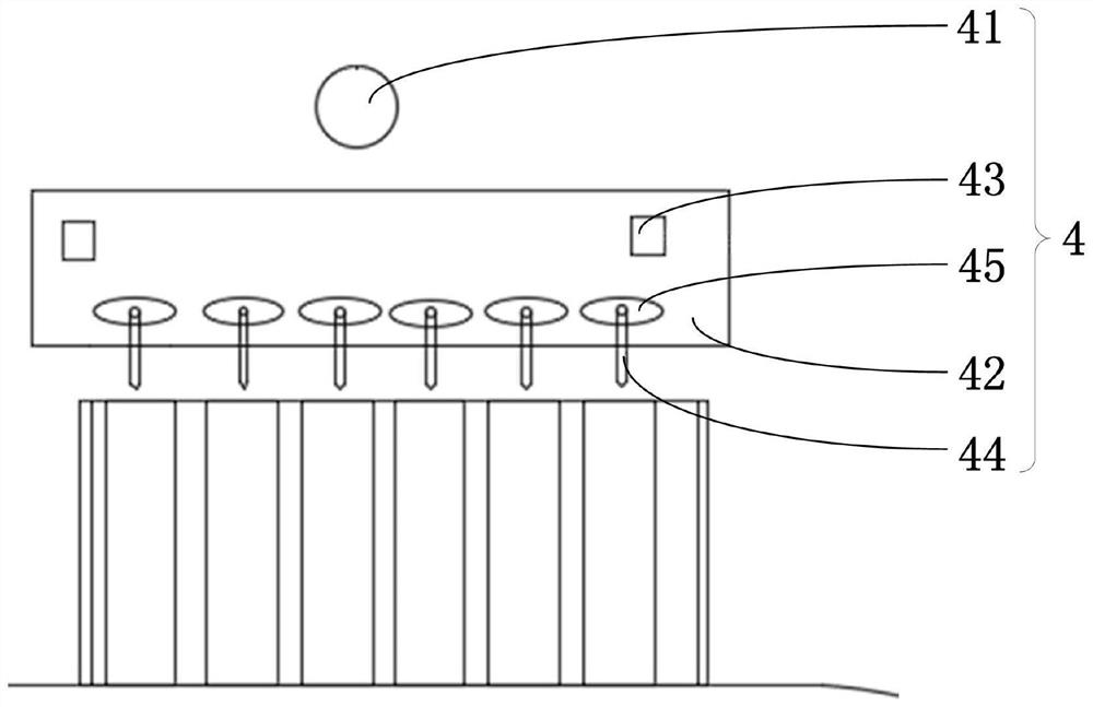 Oxygen sensor core automatic powder filling auxiliary device