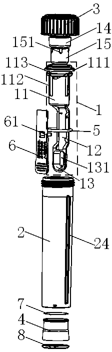 Disposable specimen collection tube and application method thereof