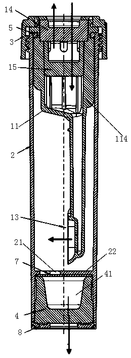 Disposable specimen collection tube and application method thereof
