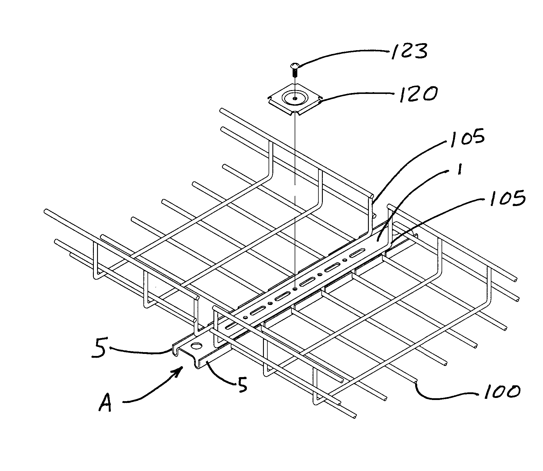 Cable tray splice and support