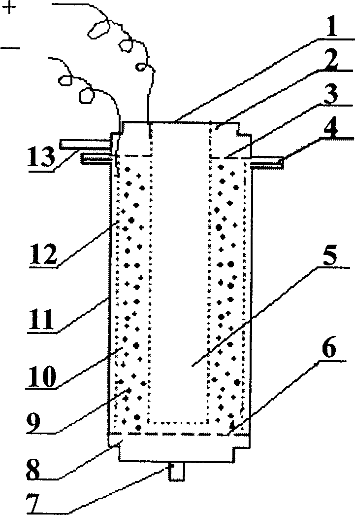 Electrochemical regenerator and regenerating method for activated carbon