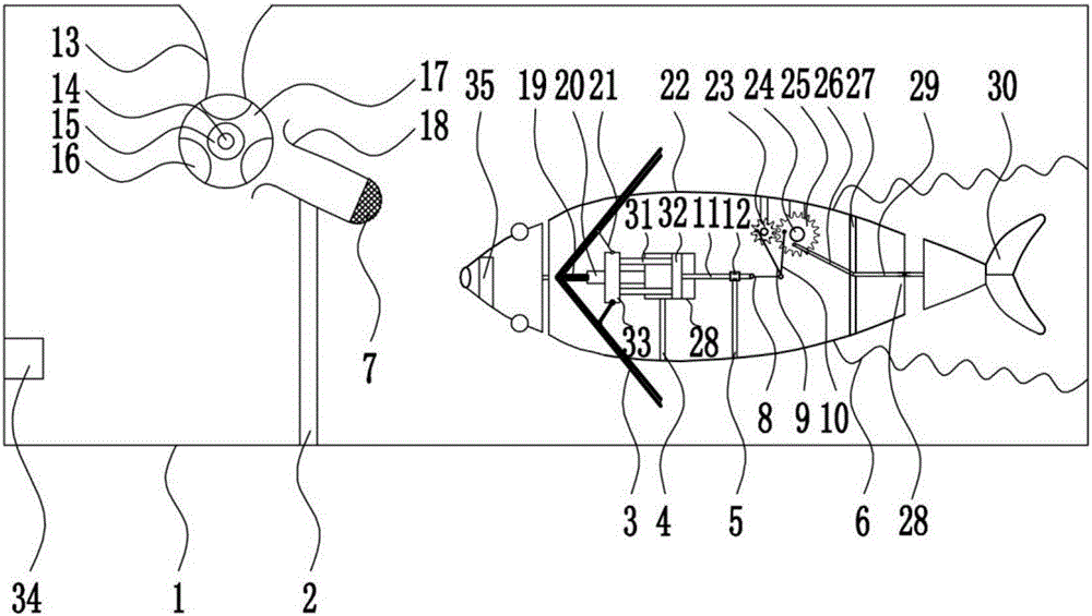 Freely moving biomimetic fish