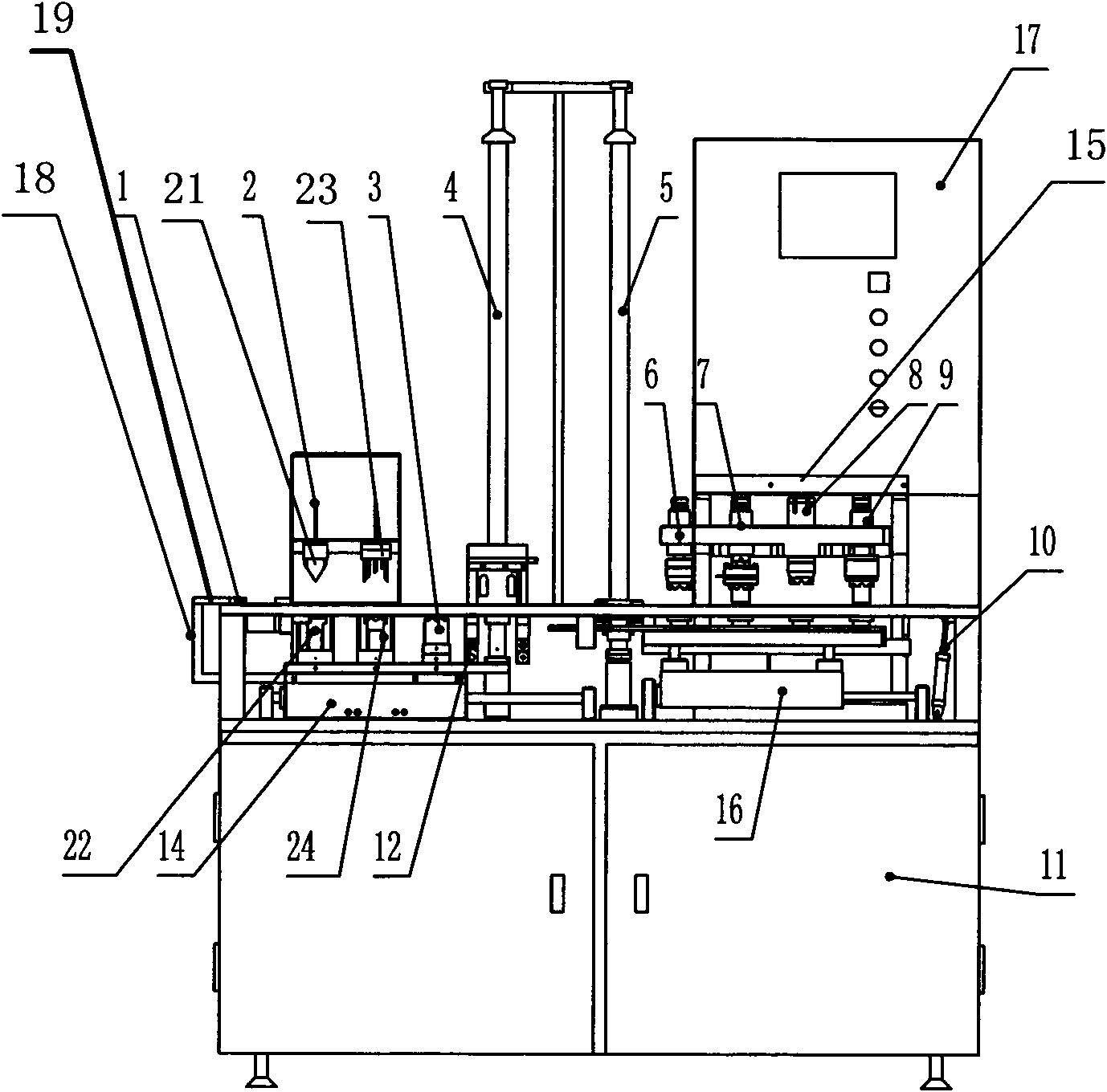 Full-automatic assembling machine of bearing retainer