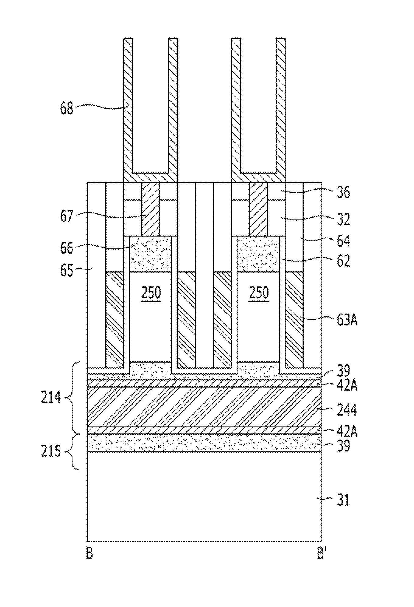 Semiconductor device having buried bit lines and method for fabricating the same