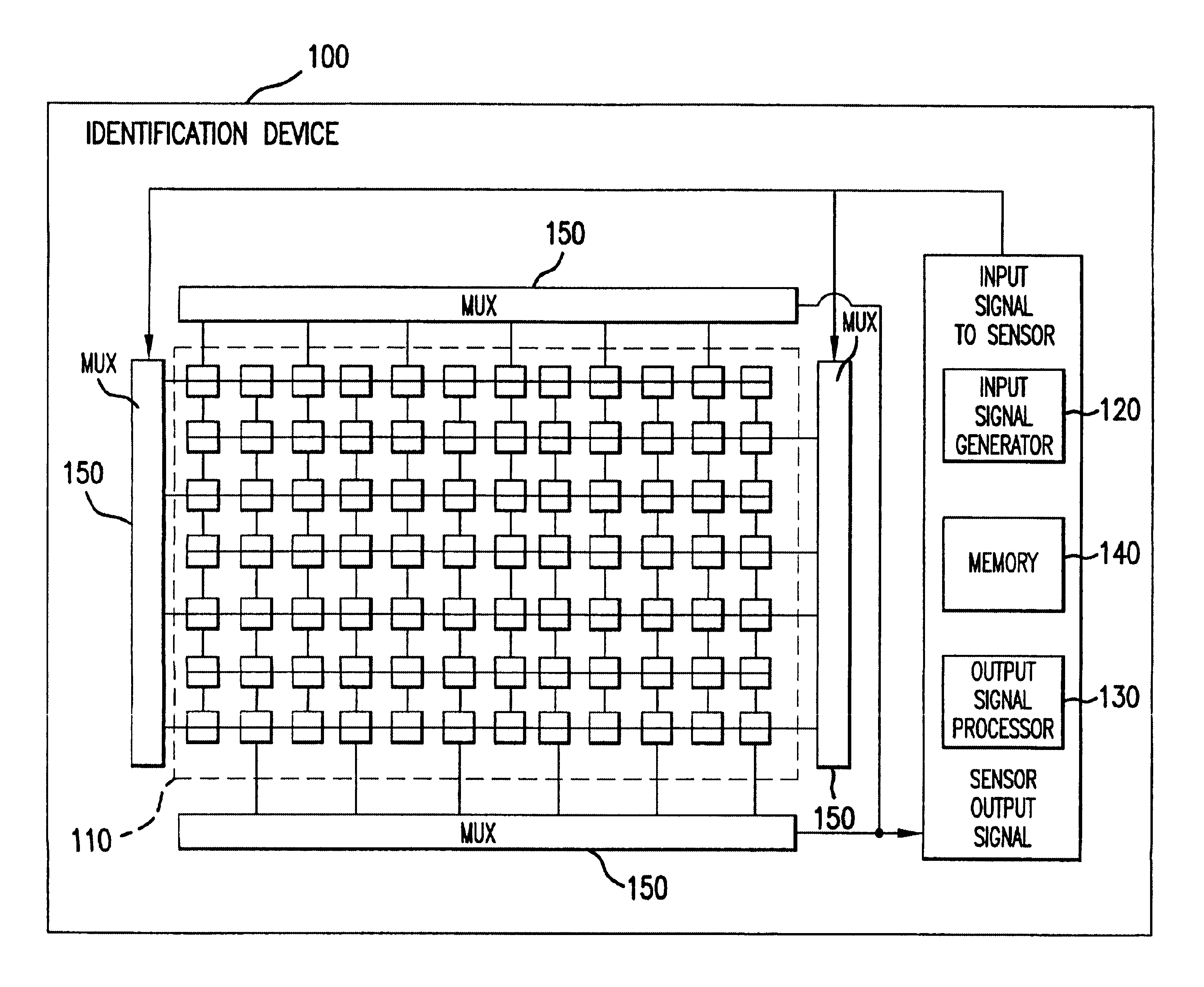 Piezoelectric identification device and applications thereof