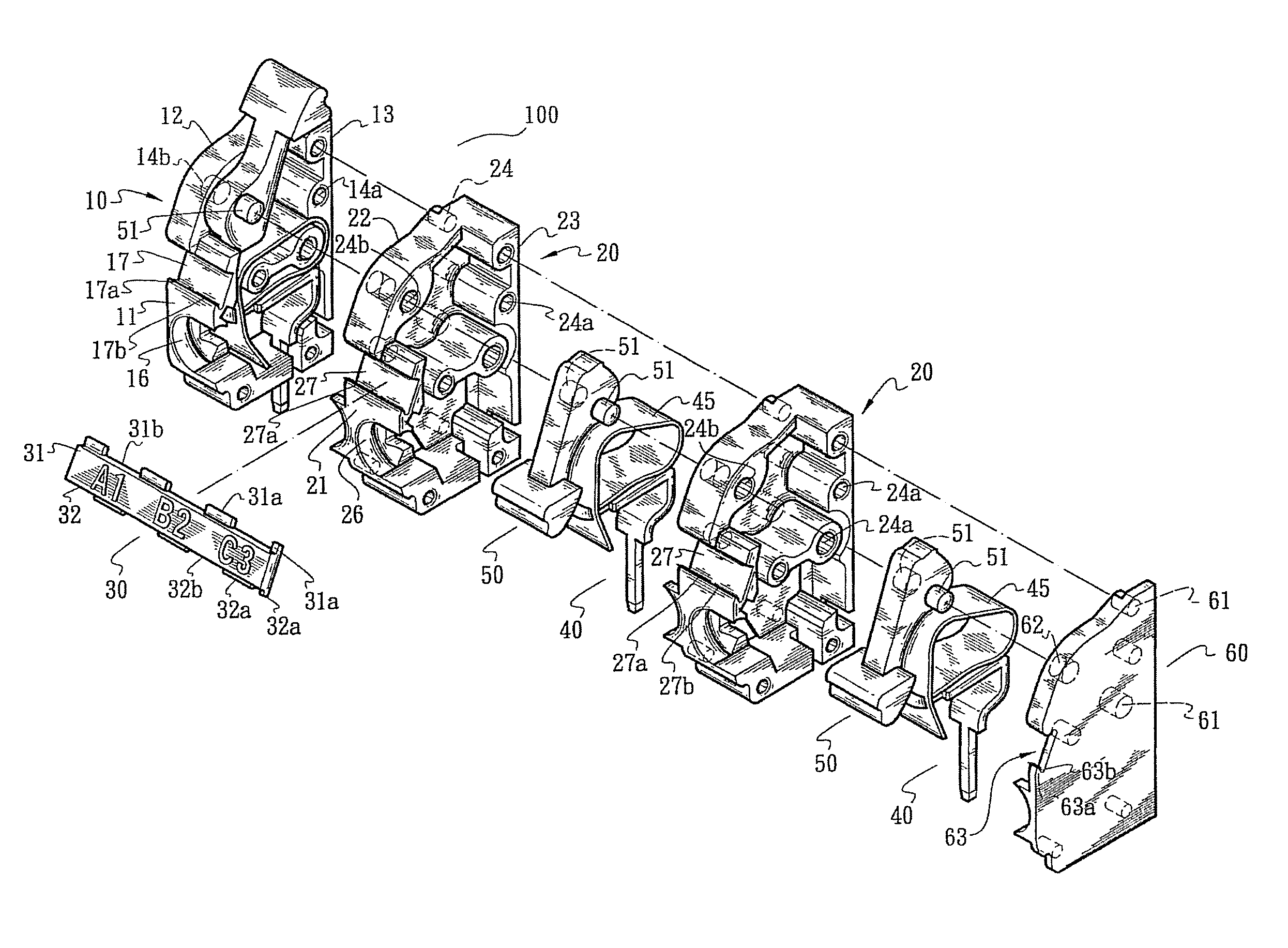 Connection member and lead terminal seat structure with the connection member
