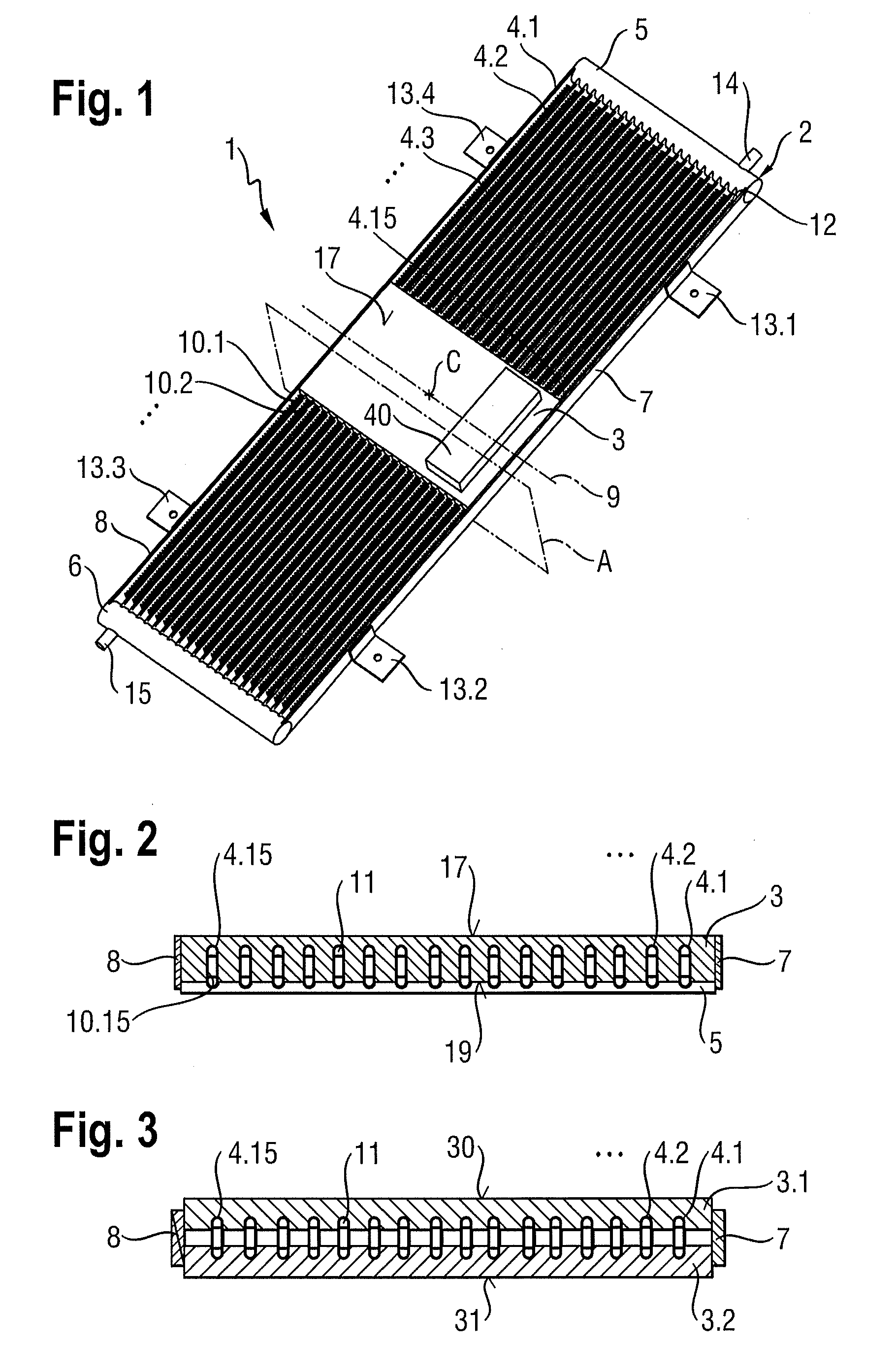 Anti-gravity thermosyphon heat exchanger and a power module