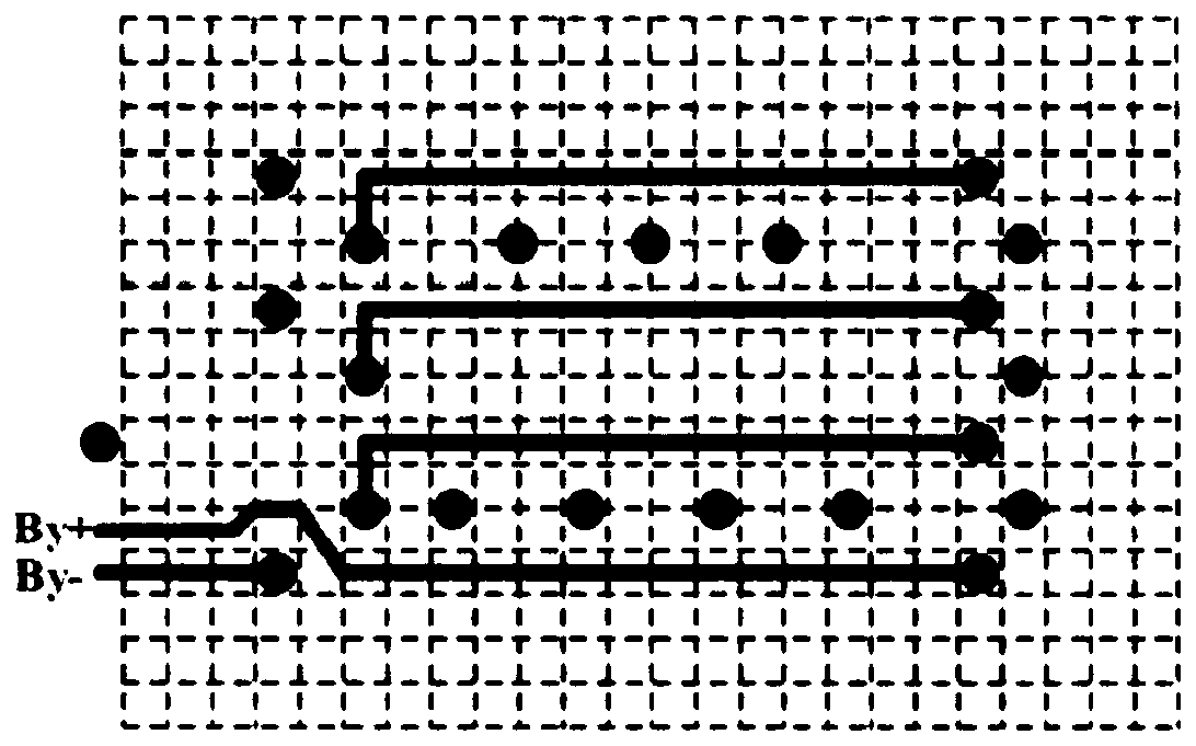 Multi-layer PCB structure three-dimensional magnetic field coil