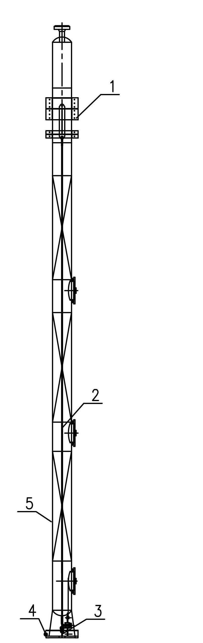 Lifting method for large-scale tower equipment