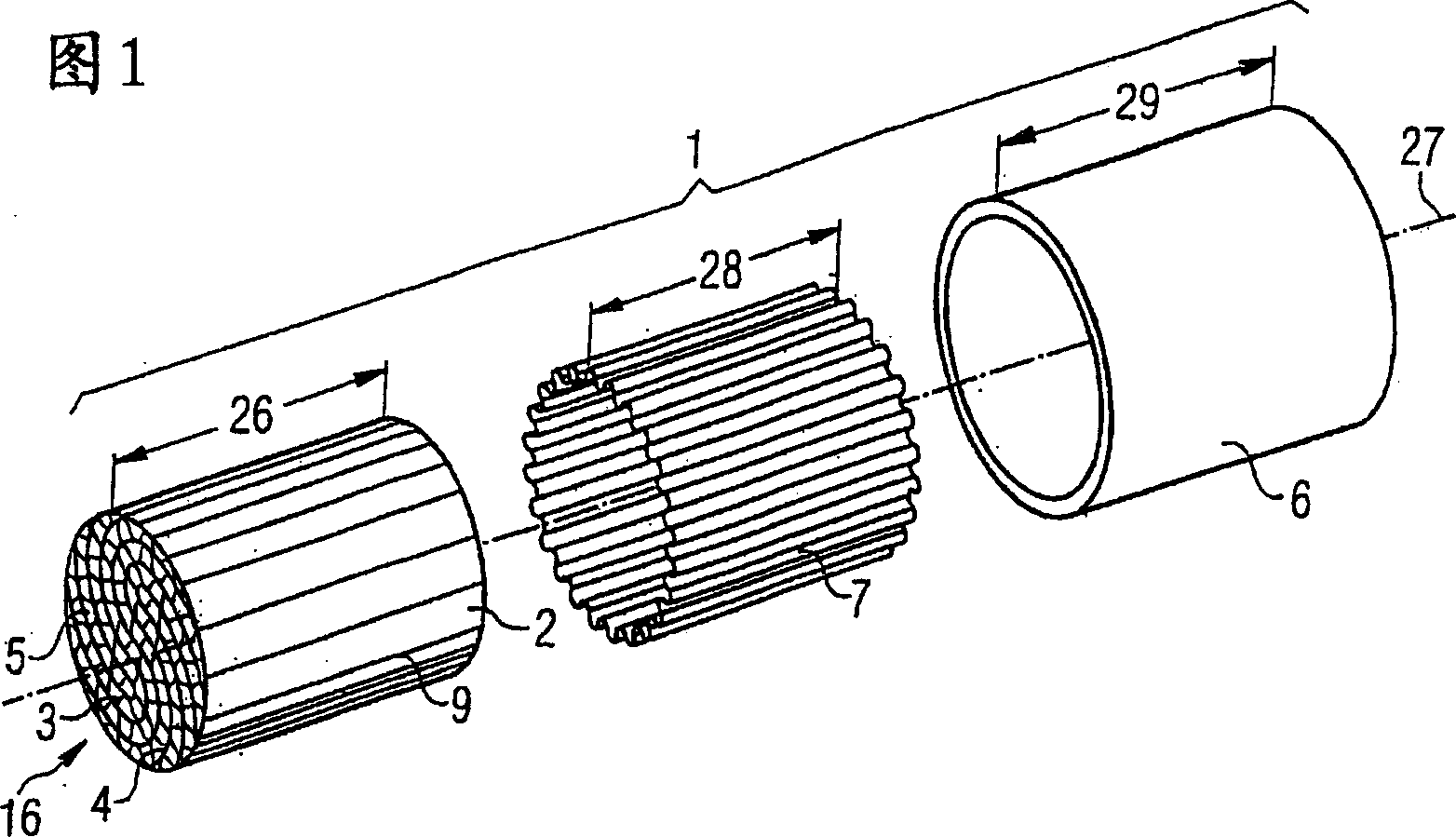 Calibrated catalyst carrier body with corrugated casing and method for manufacturing the same