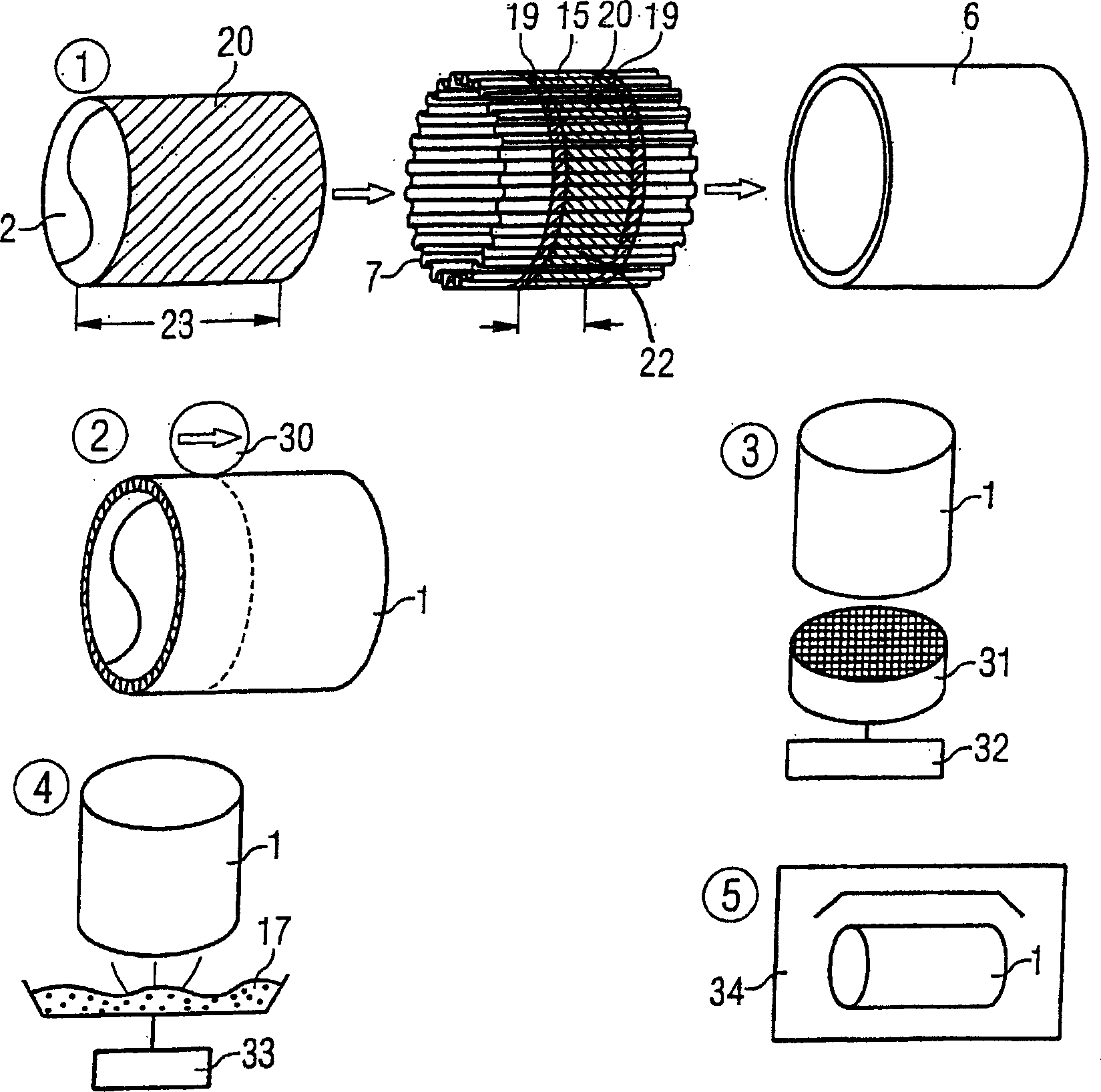 Calibrated catalyst carrier body with corrugated casing and method for manufacturing the same