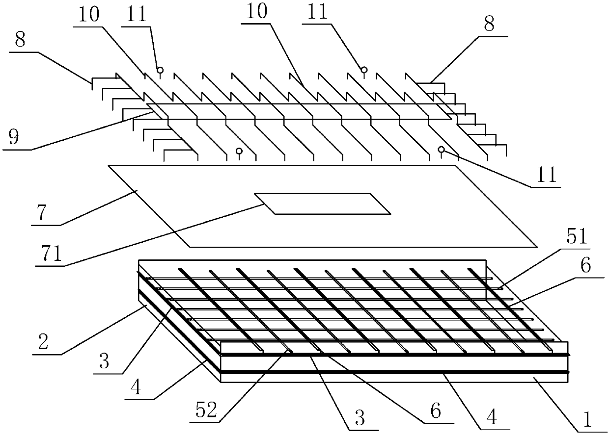 Integral type blasting operation safety protective cover and manufacturing method thereof