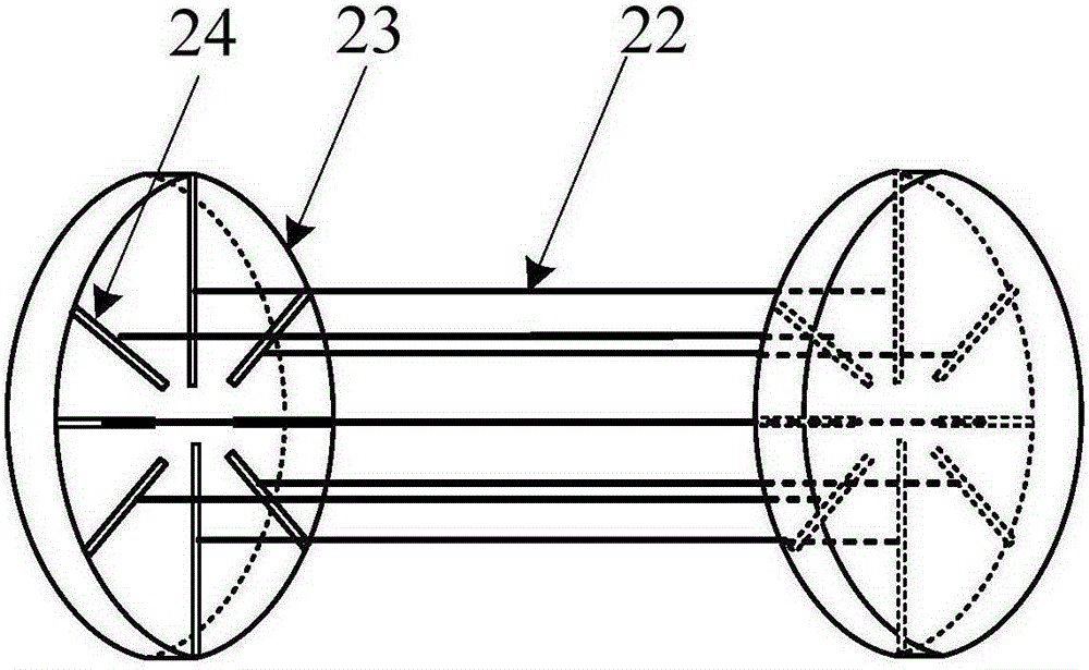 Simulation test device for bundled conductor corona discharge in laboratory