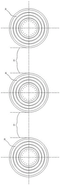 Annular seamless transition type vehicle speed reduction device