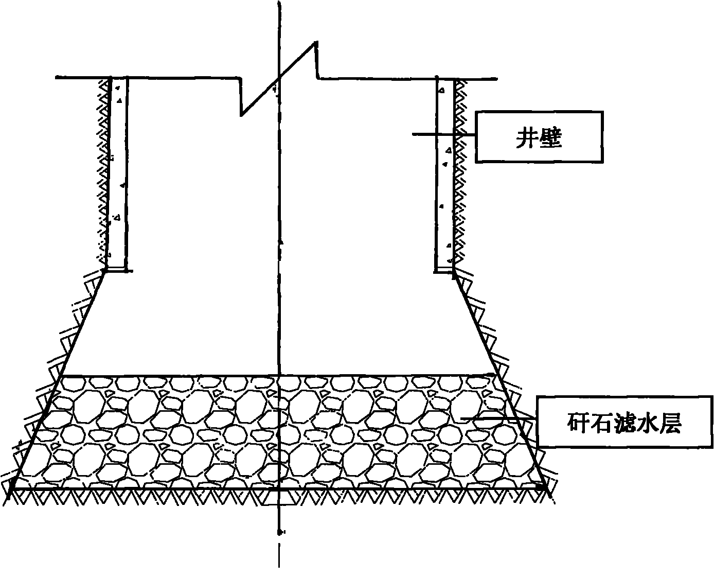 Grout stop pad construction method for kilometer vertical shaft grouting for water control