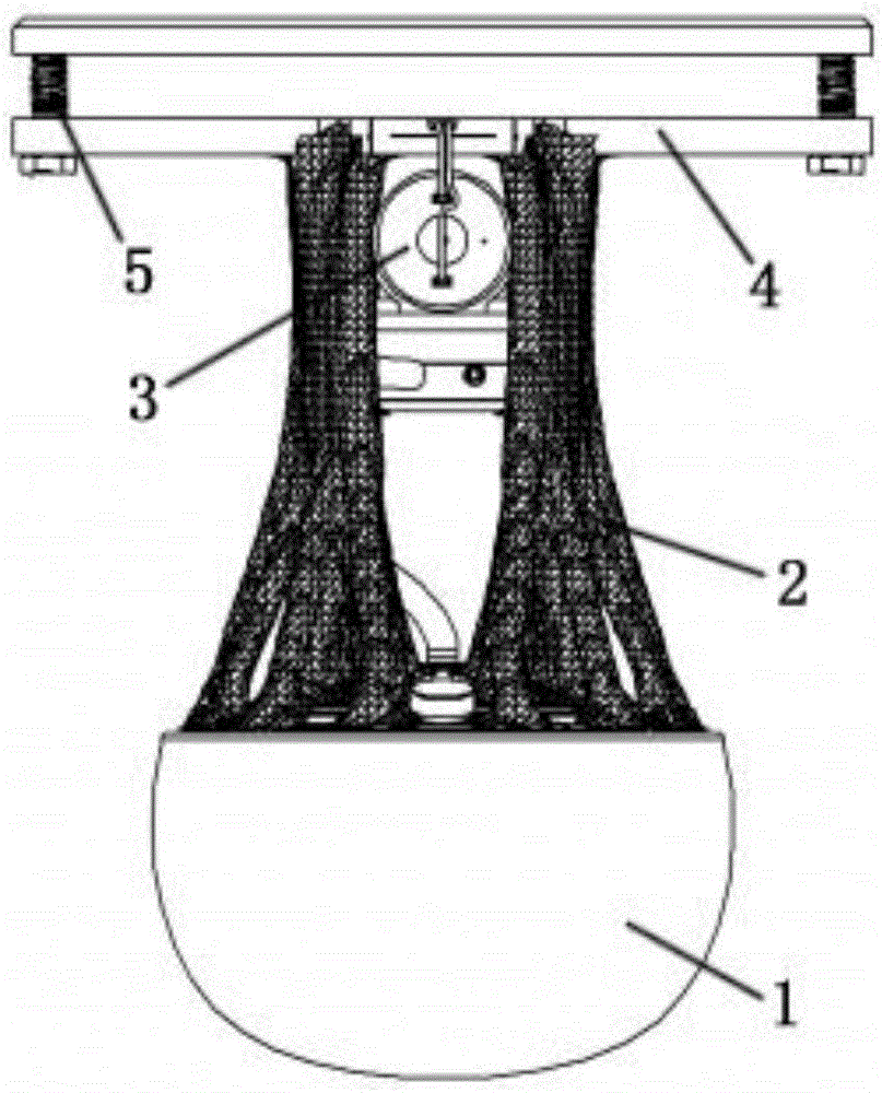 Flexible bionic landing system and application thereof