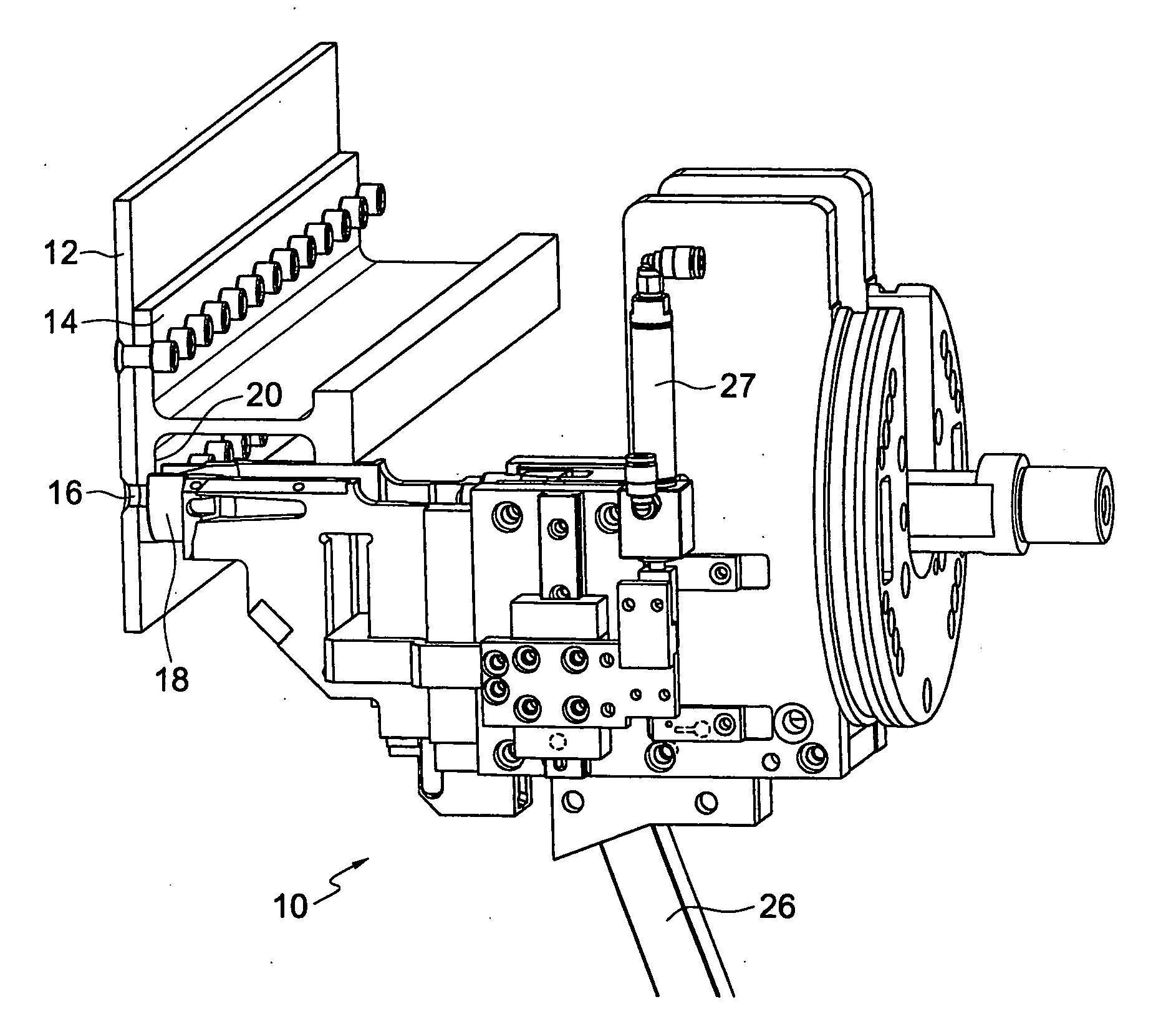 System for loading collars onto bolts in large-scale manufacturing operations