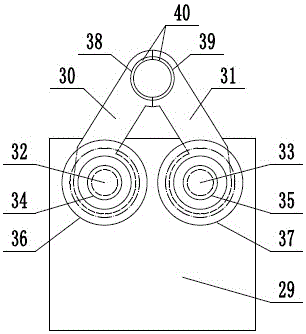 L-shaped elbow clamping device