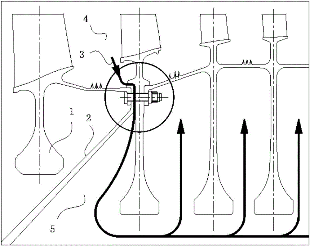Air entraining structure used for inner rotor cavity of compressor