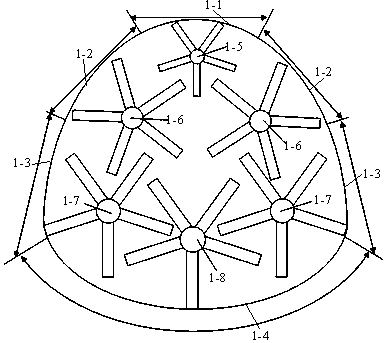 Combined storage storage type deep tunnel constructed by horseshoe shield machine