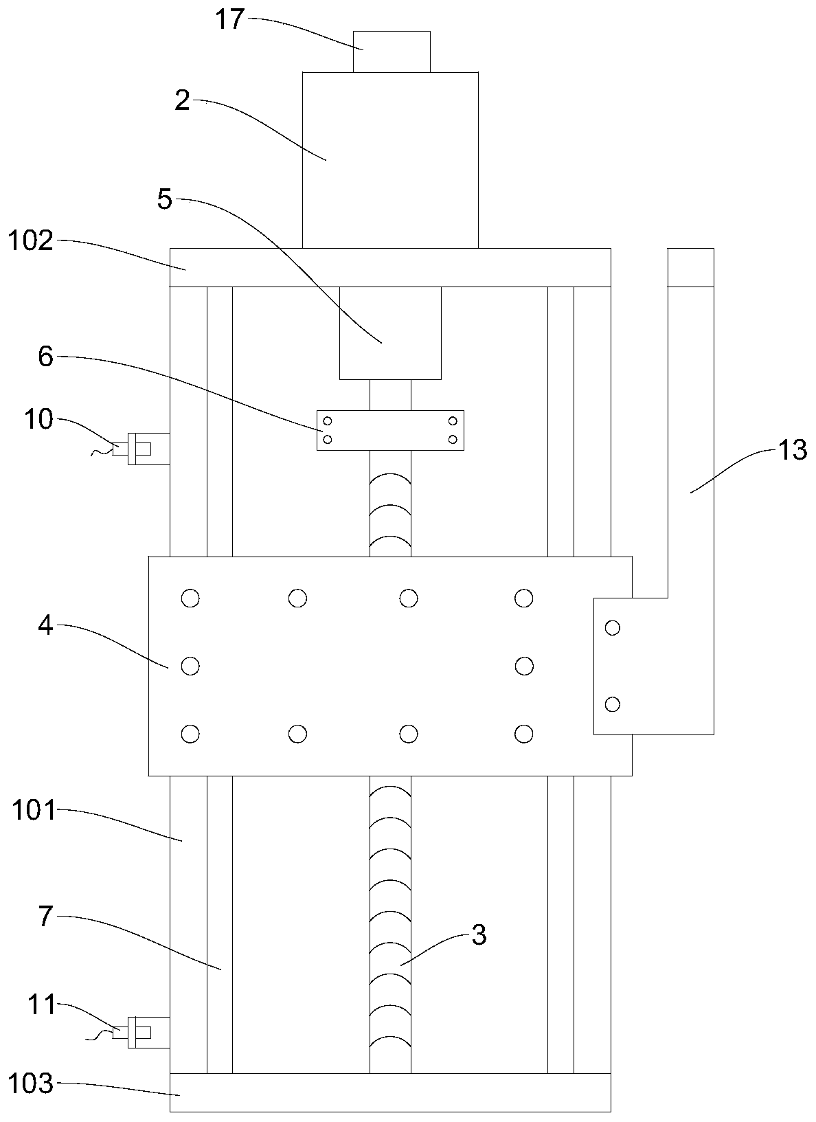 Four-point synchronous lifting system