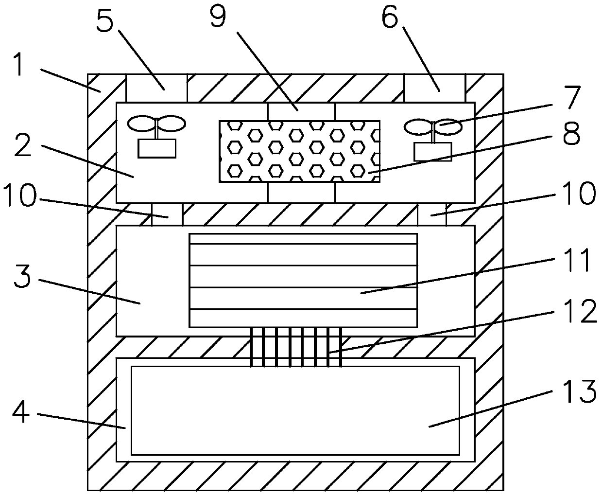 An electronic dehumidifier