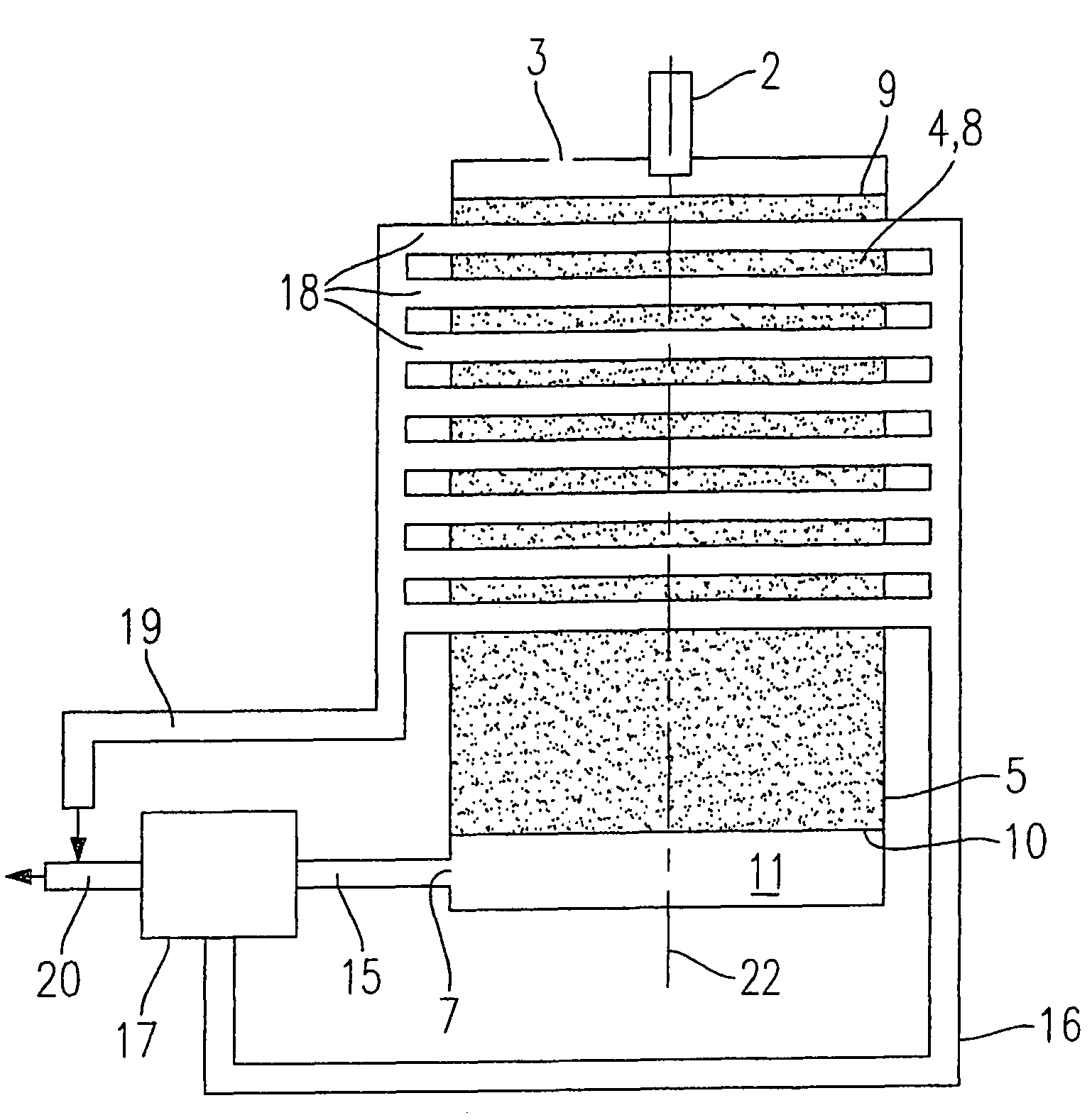 Afterburner device and method for operating an afterburner device