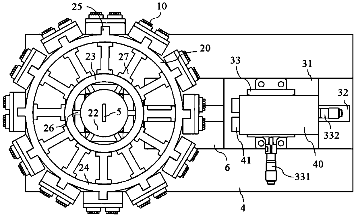 A scintillation crystal testing device