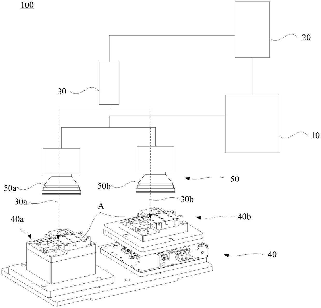 Spectral cutting device and material loading work table thereof