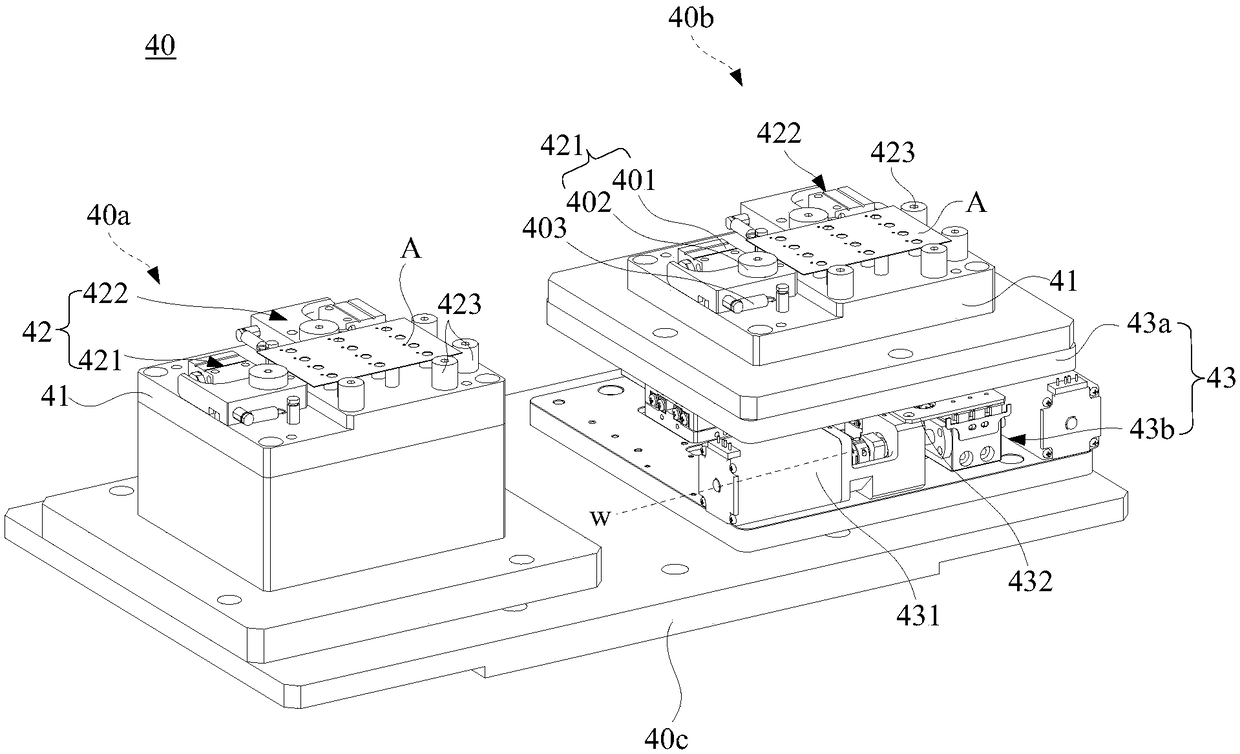 Spectral cutting device and material loading work table thereof