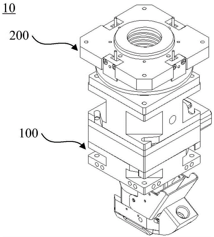 Laser processing device and laser head anti-collision assembly thereof