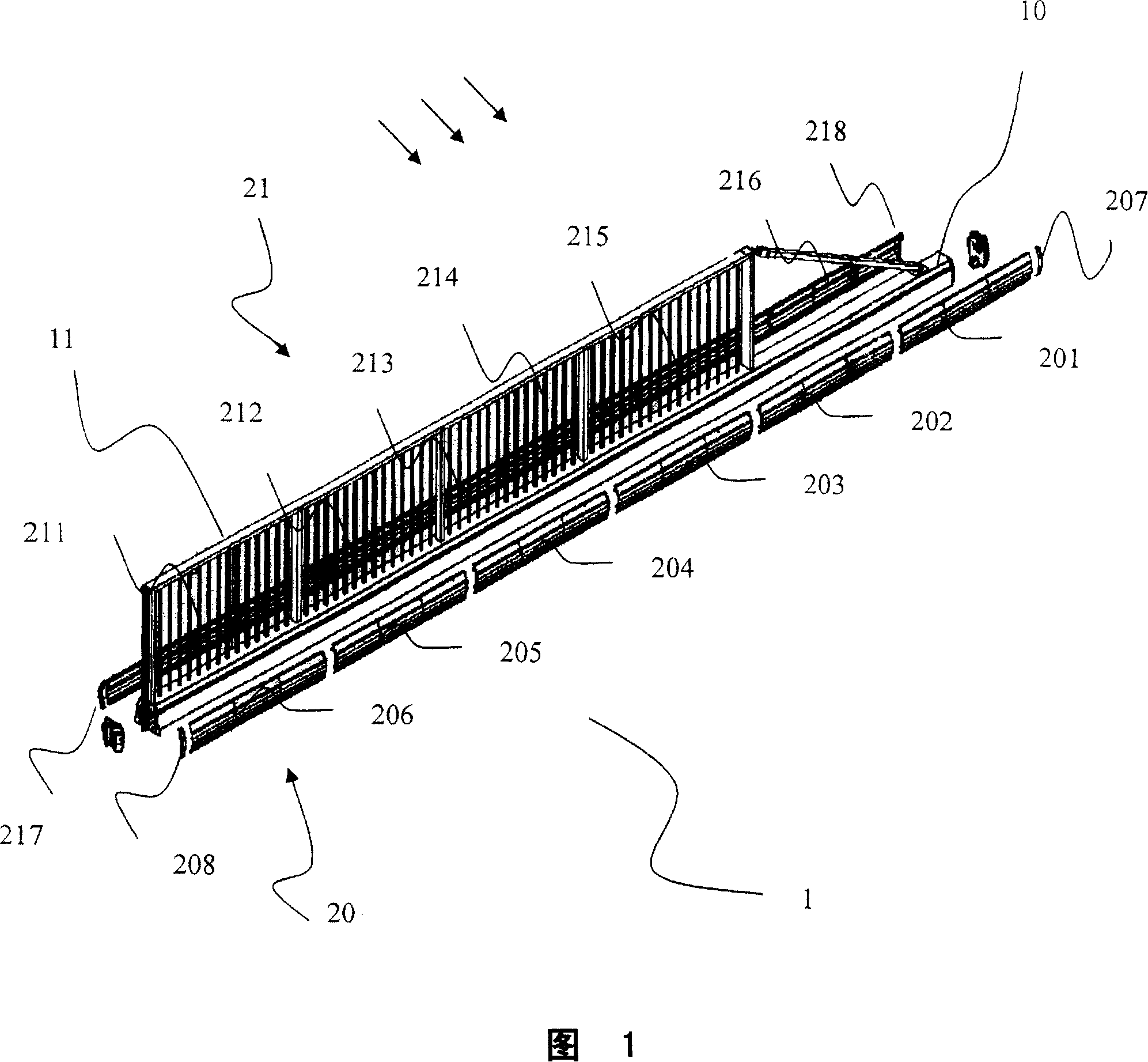 Self-supporting gate or gate sliding on a rail