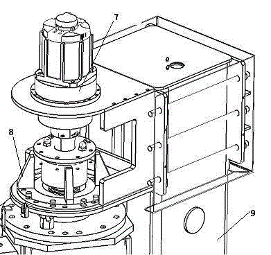 Feeding and discharging four-axis cylindrical mechanical hand for cone yarn drying