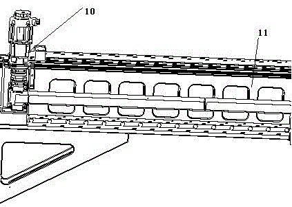 Feeding and discharging four-axis cylindrical mechanical hand for cone yarn drying