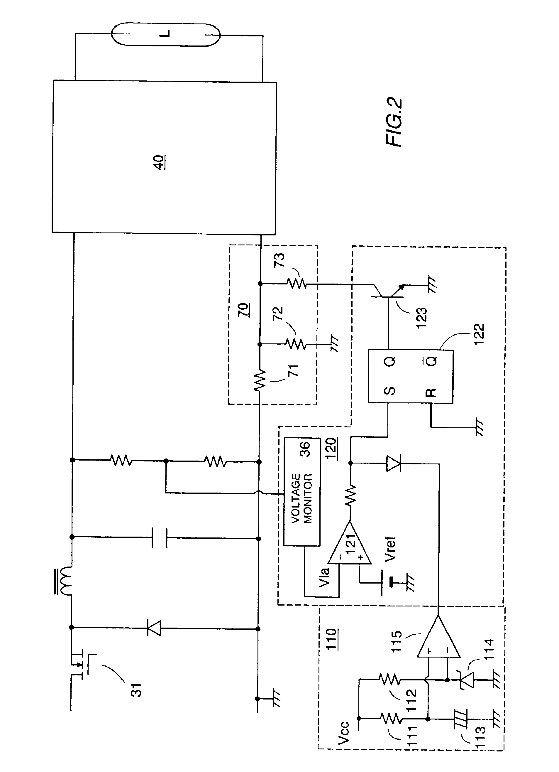 Electronic ballast for a high-pressure discharge lamp
