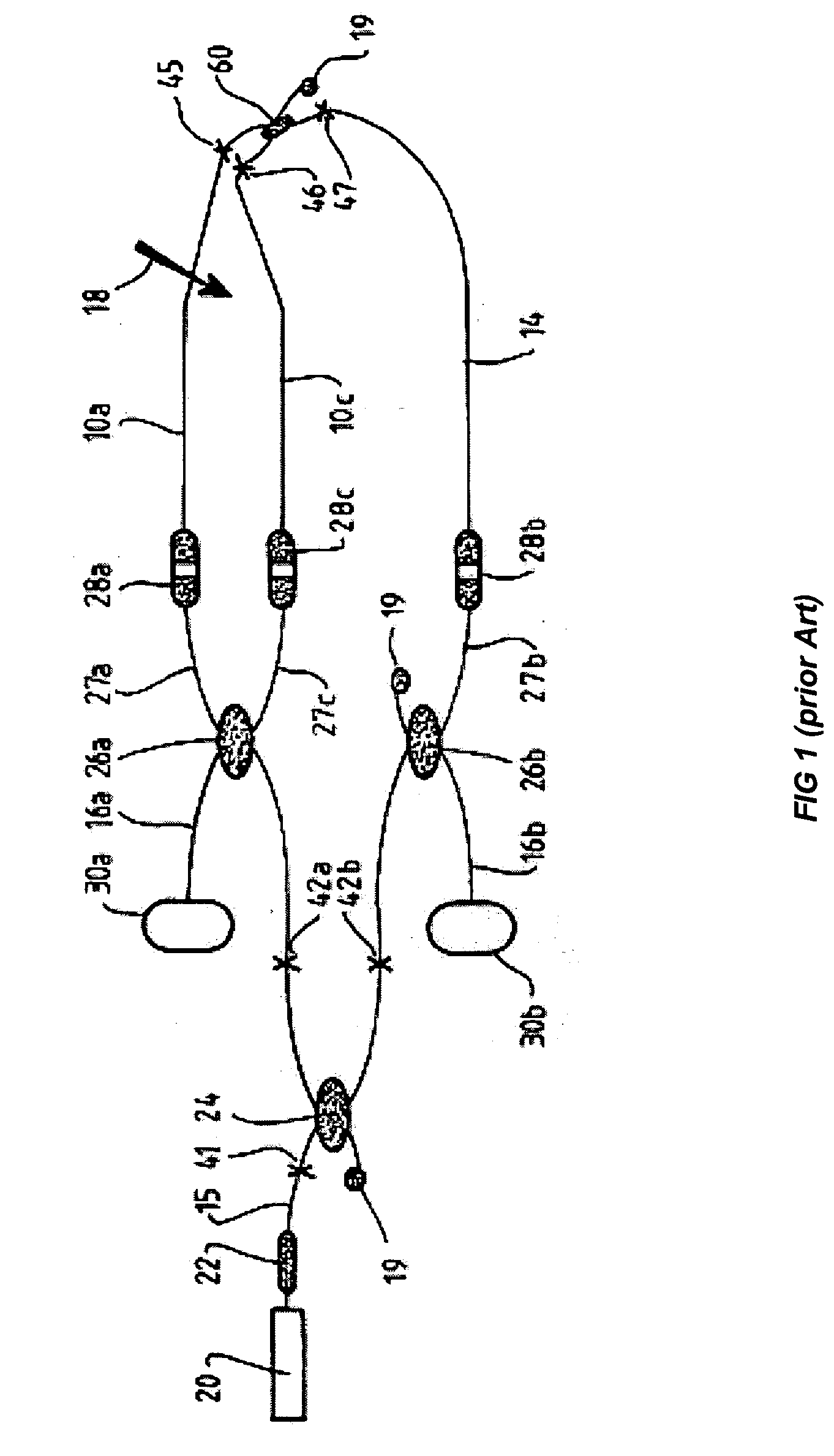 Distributed fiber sensor with interference detection and polarization state management
