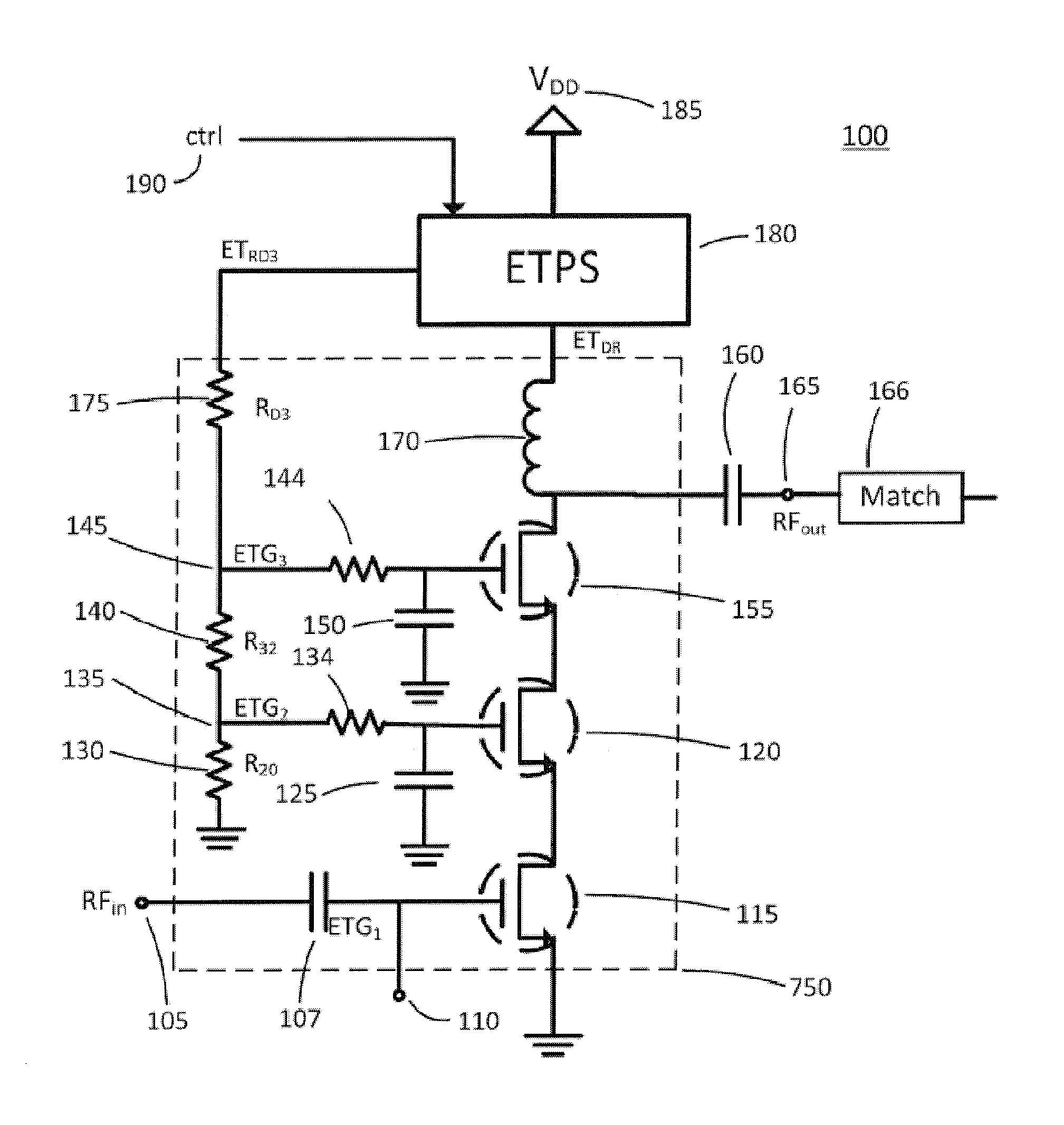 Control Systems and Methods for Power Amplifiers Operating in Envelope Tracking Mode