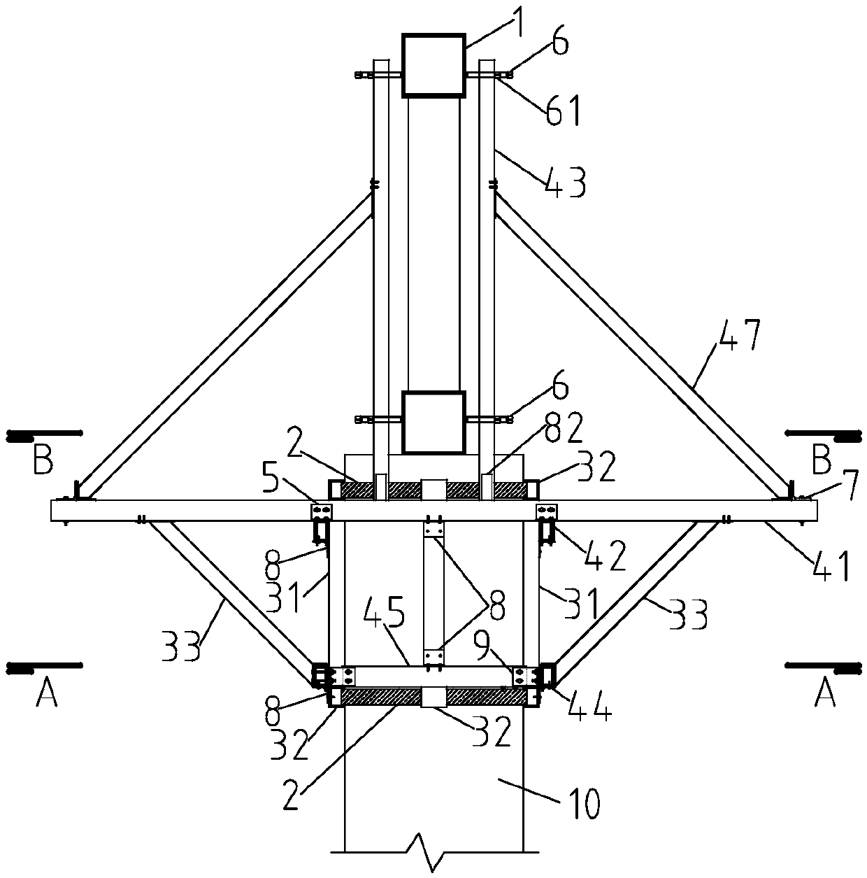 An installation method of sheet truss composite structure