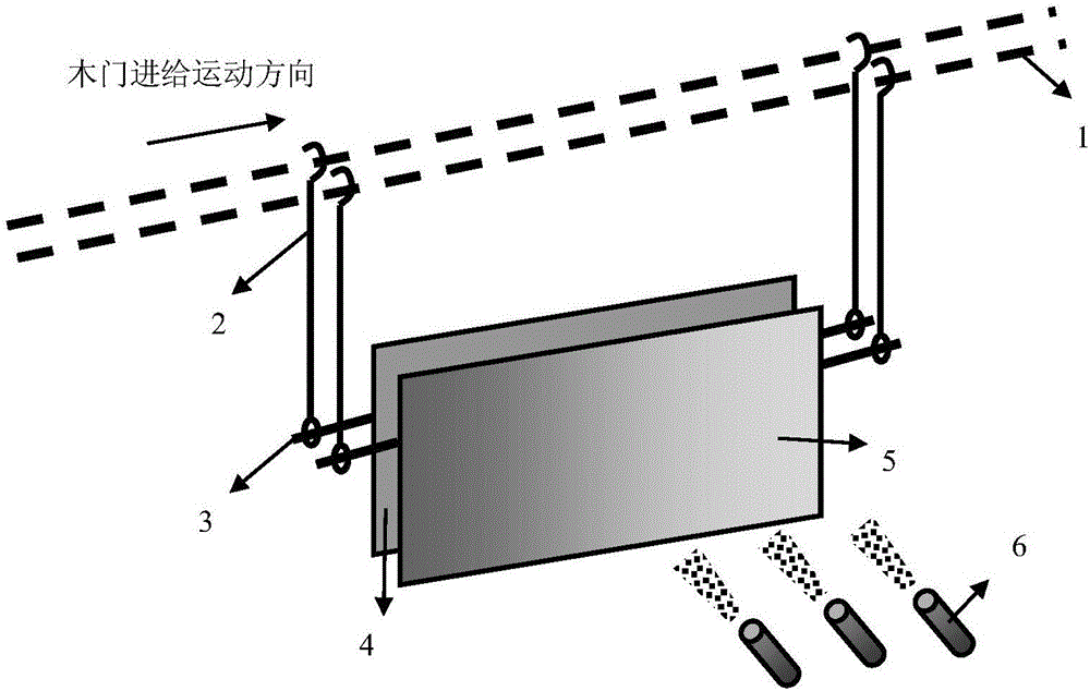 Method for improving quality of electrostatic surface coating of wooden door