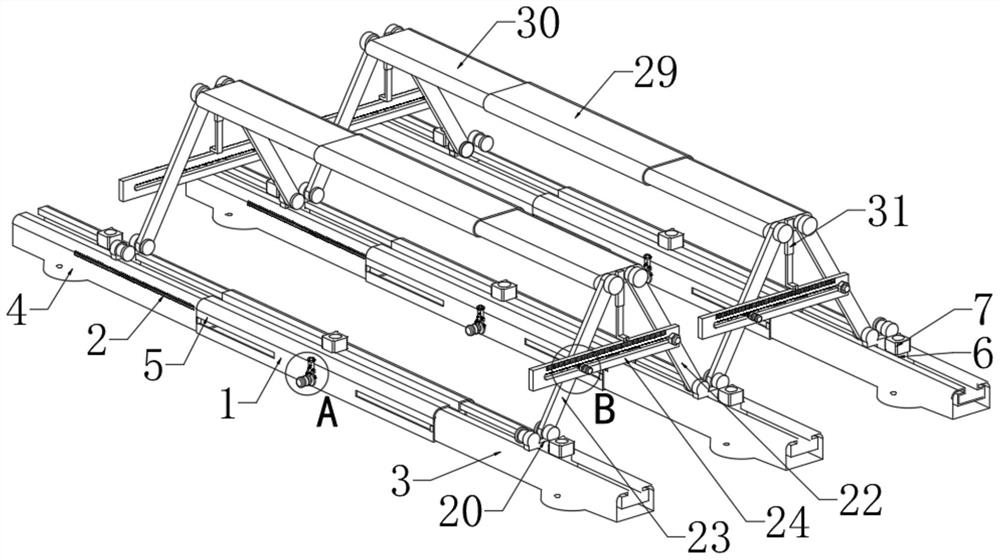 Space array device and method for ultrasonic detection of gas switch equipment