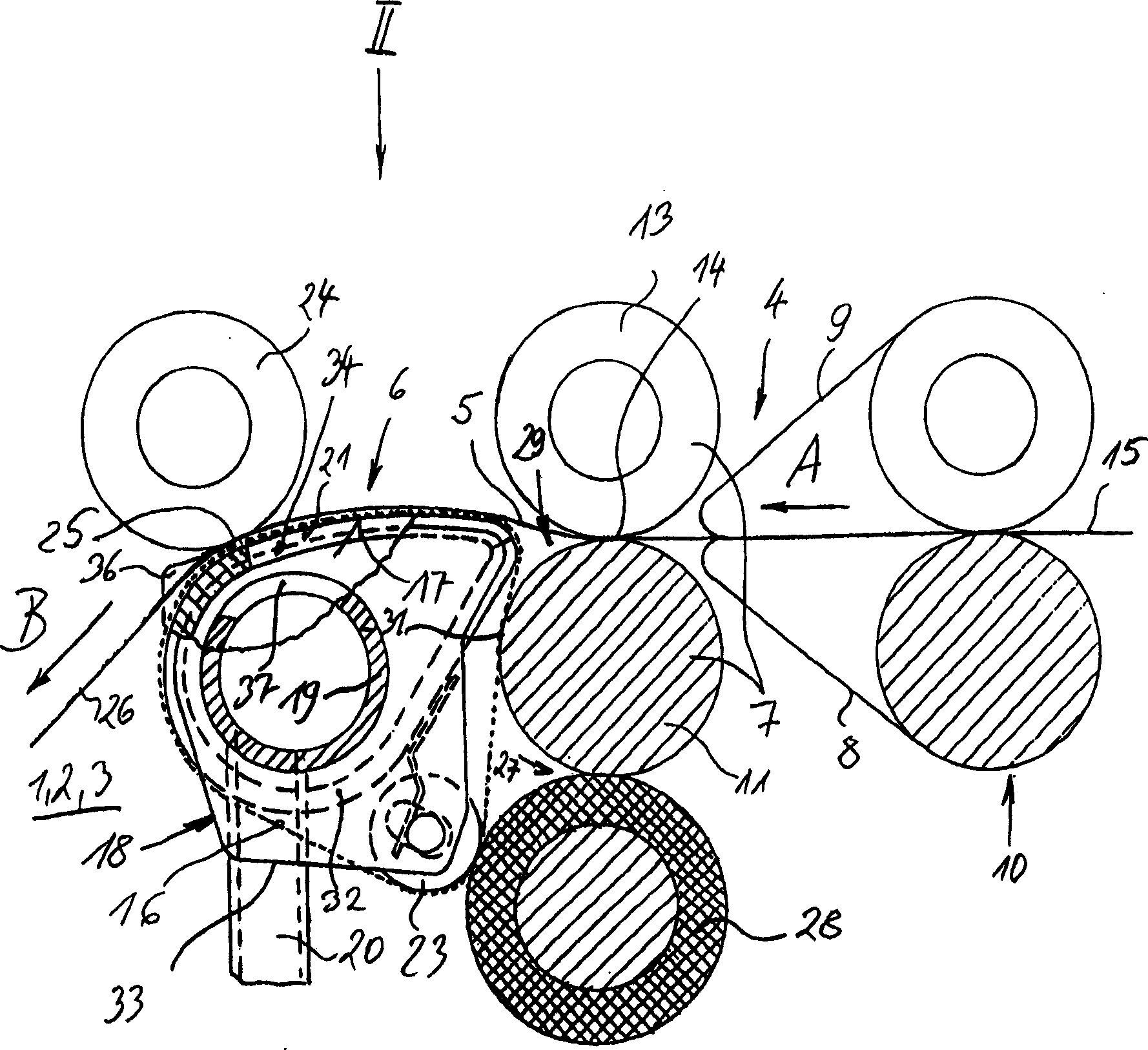 Collecting device of spinning machine
