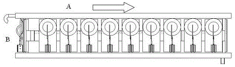 Conveyor belt type automatic glazing device