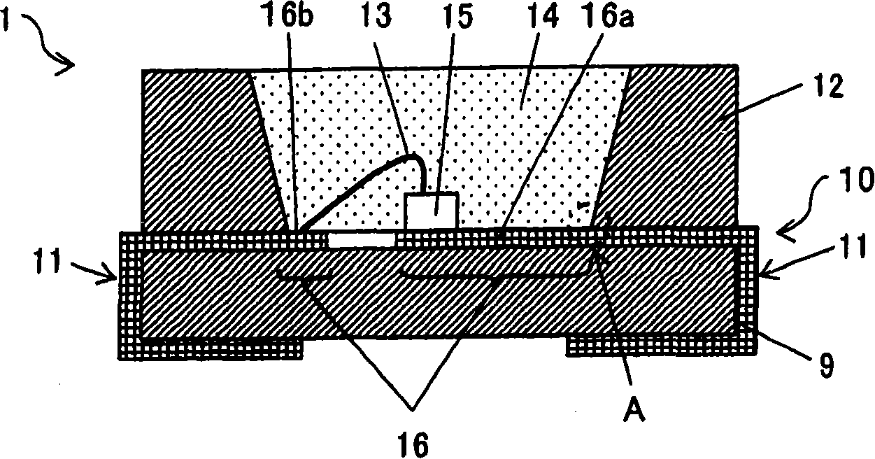 Lead frame for an optical semiconductor device, optical semiconductor device using the same, and manufacturing method for these