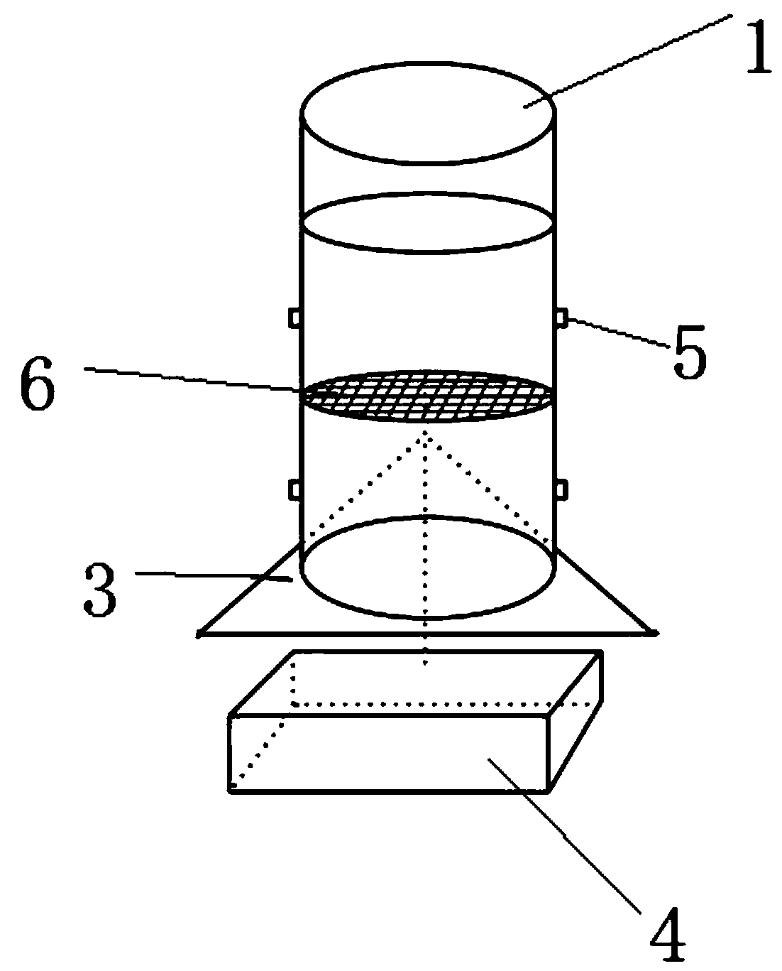 A method and device for short-term determination of soil potassium leaching amount