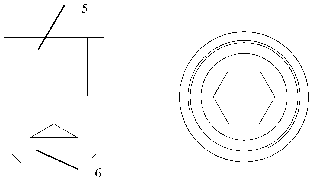 A mechanical locking nut connection anti-loosening structure
