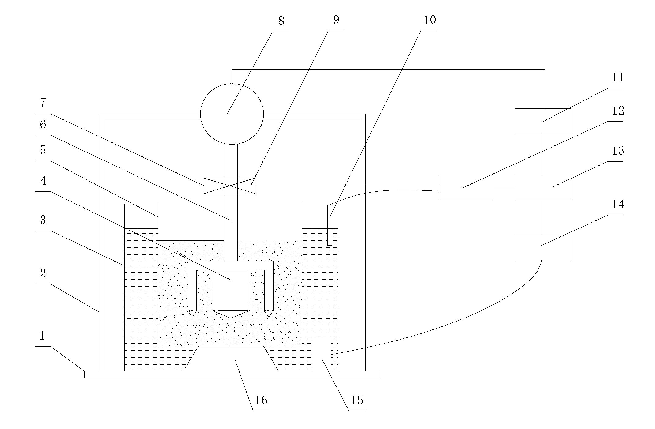 Detection device and method for self-healing property of asphalt