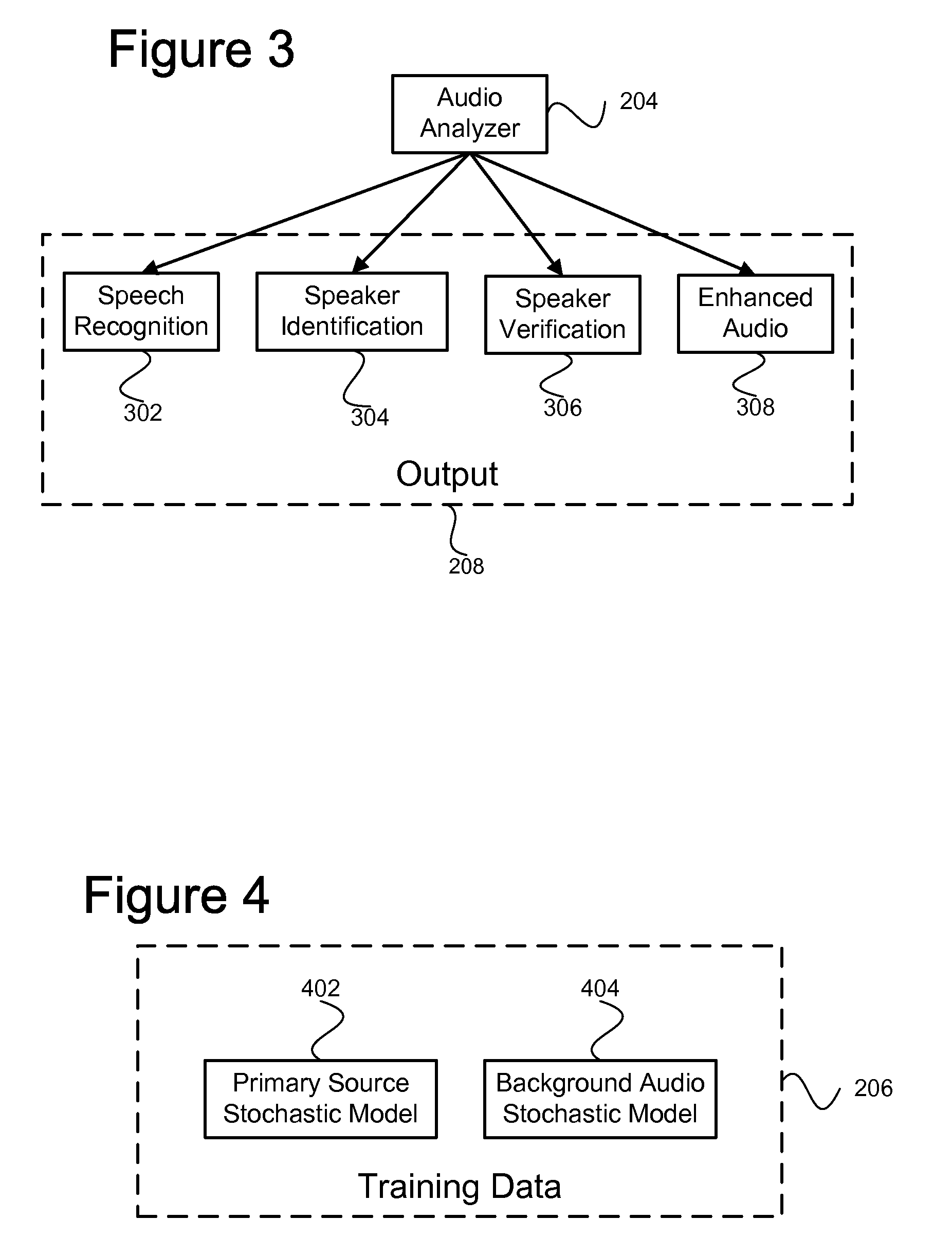 System for distinguishing desired audio signals from noise