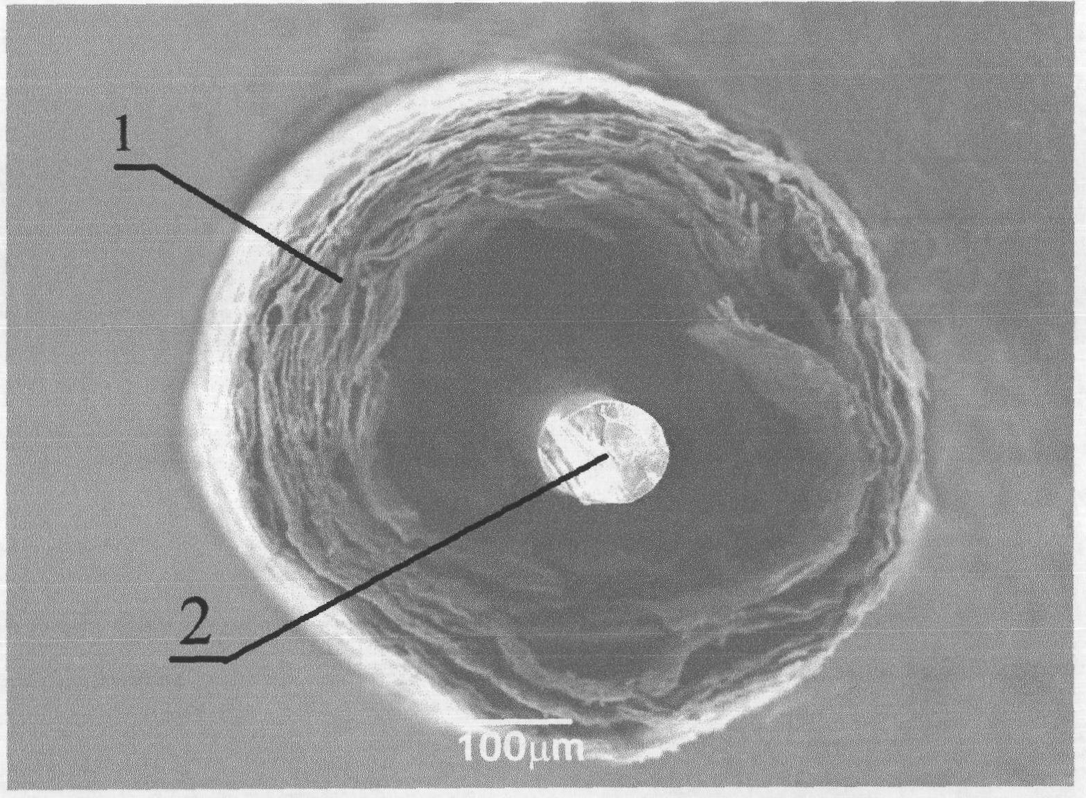 Method for producing nano graphite field emission vacuum electronic cathode