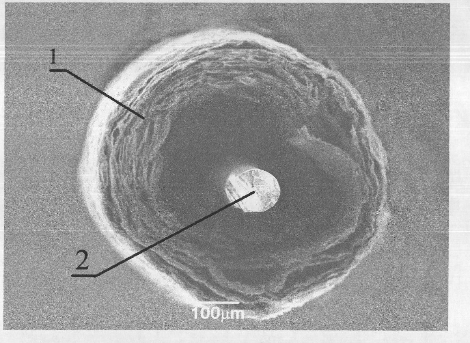 Method for producing nano graphite field emission vacuum electronic cathode