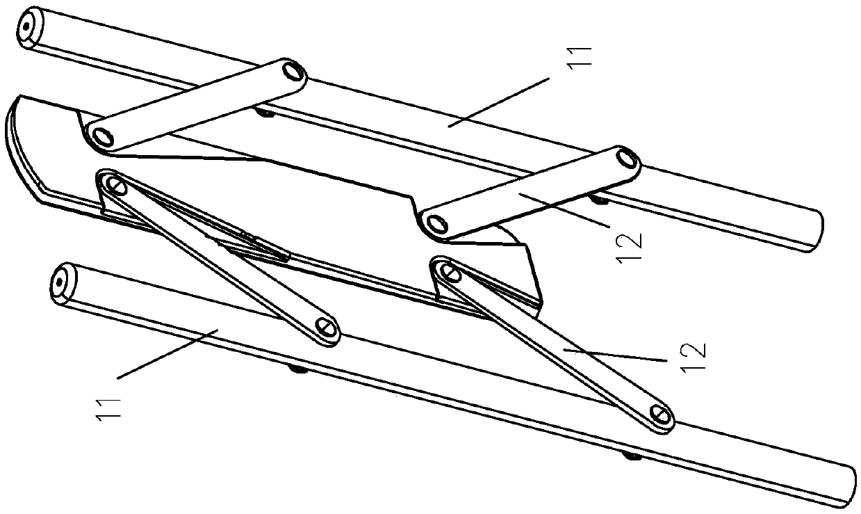 Single-handle adjusting device of backrest of baby stroller